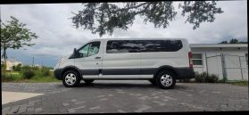 2018 FORD TRANSIT 350 WAGON PASSENGER V6, 3.7 LITER XLT W/LOW ROOF W/SLIDING SIDE DOOR VAN 3D