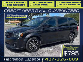 2016 DODGE GRAND CARAVAN PASSENGER VAN V6, FLEX FUEL, 3.6 LITER SXT PLUS MINIVAN 4D