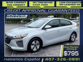 2018 HYUNDAI IONIQ HYBRID HATCHBACK 4-CYL, HYBRID, 1.6 LITER BLUE HATCHBACK 4D