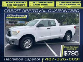 2010 TOYOTA TUNDRA DOUBLE CAB PICKUP V8, 4.6 LITER PICKUP 4D 6 1/2 FT