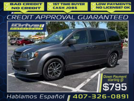 2018 DODGE GRAND CARAVAN PASSENGER PASSENGER V6, FLEX FUEL, 3.6 LITER GT MINIVAN 4D