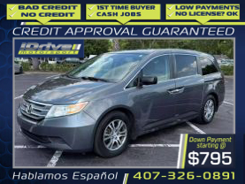 2013 HONDA ODYSSEY VAN V6, I-VTEC, 3.5 LITER EX-L MINIVAN 4D