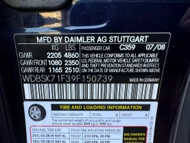 2009 MERCEDES-BENZ SL-CLASS CONVERTIBLE V8, 5.5 LITER SL 550 ROADSTER 2D