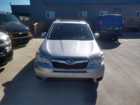 2014 SUBARU FORESTER SUV 4-CYL, PZEV, 2.5 LITER 2.5I PREMIUM SPORT UTILITY 4D at Motors On Wheels - used car dealership in Houston, Texas.