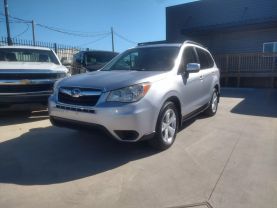 2014 SUBARU FORESTER SUV 4-CYL, PZEV, 2.5 LITER 2.5I PREMIUM SPORT UTILITY 4D at Motors On Wheels - used car dealership in Houston, Texas.
