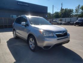 2014 SUBARU FORESTER SUV 4-CYL, PZEV, 2.5 LITER 2.5I PREMIUM SPORT UTILITY 4D at Motors On Wheels - used car dealership in Houston, Texas.