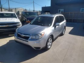 2014 SUBARU FORESTER SUV 4-CYL, PZEV, 2.5 LITER 2.5I PREMIUM SPORT UTILITY 4D at Motors On Wheels - used car dealership in Houston, Texas.