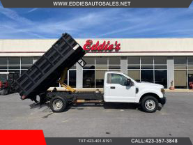 2019 FORD F350 SUPER DUTY REGULAR CAB 12FT FLATBED DUMP TRUCK DUMP TRUCKS V8,  6.2 LITER XL 2D - Eddies Auto Sales