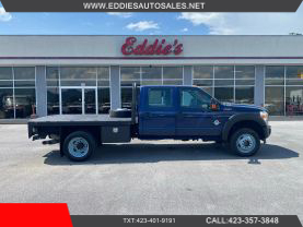 2012 FORD F550 SUPER DUTY CREW CAB 9FT FLATBED GOOSENECK TRUCK FLATBED TRUCKS V8, TURBO DIESEL, 6.7 LITER 176" W.B. 4D - Eddies Auto Sales