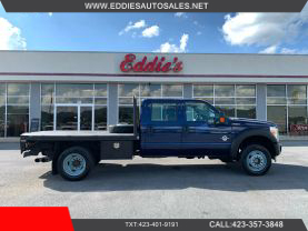 2012 FORD F550 SUPER DUTY CREW CAB 9FT FLATBED GOOSENECK TRUCK FLATBED TRUCKS V8, TURBO DIESEL, 6.7 LITER 176" W.B. 4D - Eddies Auto Sales