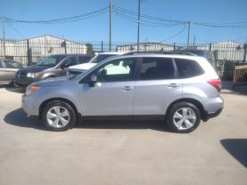 2014 SUBARU FORESTER SUV 4-CYL, PZEV, 2.5 LITER 2.5I PREMIUM SPORT UTILITY 4D at Motors On Wheels - used car dealership in Houston, Texas.