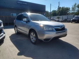 2014 SUBARU FORESTER SUV 4-CYL, PZEV, 2.5 LITER 2.5I PREMIUM SPORT UTILITY 4D at Motors On Wheels - used car dealership in Houston, Texas.