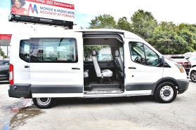 2017 FORD TRANSIT 350 WAGON VAN V6, 3.7 LITER XL W/MEDIUM ROOF W/SLIDING SIDE DOOR VAN 3D