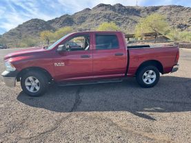 2014 RAM 1500 CREW CAB PICKUP V6, FLEX FUEL, 3.6 LITER TRADESMAN PICKUP 4D 5 1/2 FT