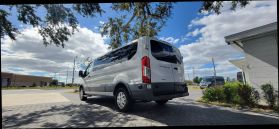 2018 FORD TRANSIT 350 WAGON PASSENGER V6, ECOBOOST, TT, 3.5L XLT W/LOW ROOF W/SLIDING SIDE DOOR VAN 3D