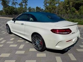 2018 MERCEDES-BENZ MERCEDES-AMG C-CLASS CONVERTIBLE V8, TWIN TURBO, 4.0 LITER C 63 S AMG CABRIOLET 2D