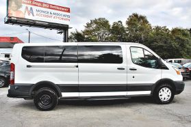 2015 FORD TRANSIT 350 WAGON PASSENGER V6, ECOBOOST, TWIN TURBO, 3.5L XL W/LOW ROOF W/SLIDING SIDE DOOR VAN 3D