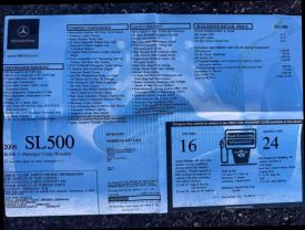 2006 MERCEDES-BENZ SL-CLASS CONVERTIBLE V8, 5.0 LITER SL 500 ROADSTER 2D