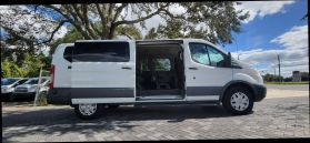 2018 FORD TRANSIT 350 WAGON PASSENGER V6, ECOBOOST, TT, 3.5L XLT W/LOW ROOF W/SLIDING SIDE DOOR VAN 3D