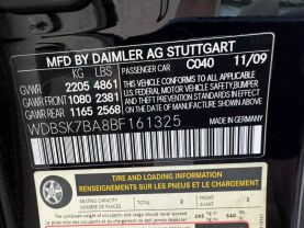 2011 MERCEDES-BENZ SL-CLASS CONVERTIBLE V8, 5.5 LITER SL 550 ROADSTER 2D