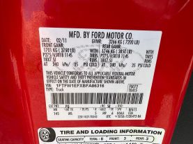 2011 FORD F150 SUPERCREW CAB PICKUP V8, FLEX FUEL, 5.0 LITER XLT PICKUP 4D 5 1/2 FT