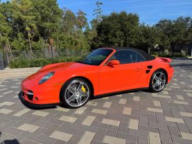 2008 PORSCHE 911 CONVERTIBLE 6-CYL, TURBO, 3.6 LITER TURBO CABRIOLET 2D