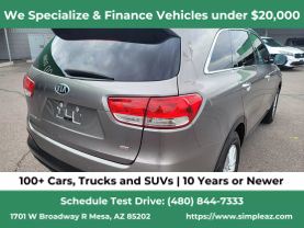 2018 KIA SORENTO SUV 4-CYL, GDI, 2.4 LITER LX SPORT UTILITY 4D