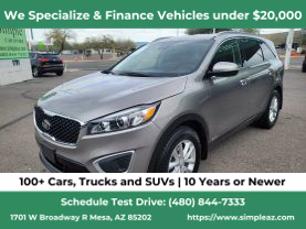 2018 KIA SORENTO SUV 4-CYL, GDI, 2.4 LITER LX SPORT UTILITY 4D