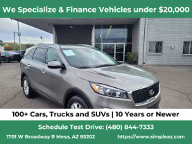 2018 KIA SORENTO SUV 4-CYL, GDI, 2.4 LITER LX SPORT UTILITY 4D