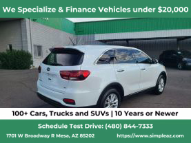 2019 KIA SORENTO SUV V6, GDI, 3.3 LITER LX SPORT UTILITY 4D