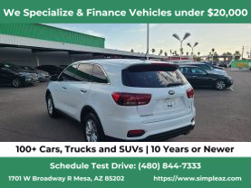 2019 KIA SORENTO SUV V6, GDI, 3.3 LITER LX SPORT UTILITY 4D
