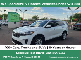 2019 KIA SORENTO SUV V6, GDI, 3.3 LITER LX SPORT UTILITY 4D