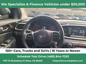 2019 KIA SORENTO SUV V6, GDI, 3.3 LITER LX SPORT UTILITY 4D