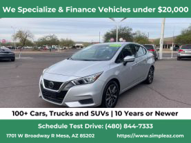 2021 NISSAN VERSA SEDAN 4-CYL, 1.6 LITER SV SEDAN 4D