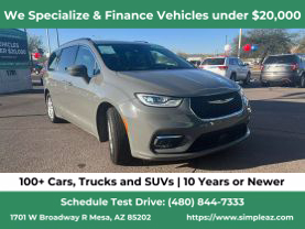 2022 CHRYSLER PACIFICA VAN V6, 3.6 LITER TOURING L VAN 4D