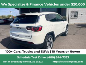 2020 JEEP COMPASS SUV 4-CYL, MULTIAIR, PZEV, 2.4 LITER LIMITED SPORT UTILITY 4D