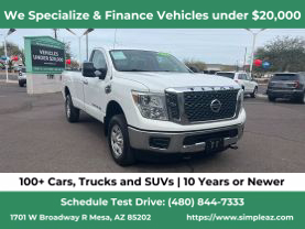 2017 NISSAN TITAN XD SINGLE CAB PICKUP V8, TURBO DIESEL, 5.0L SV PICKUP 2D 8 FT