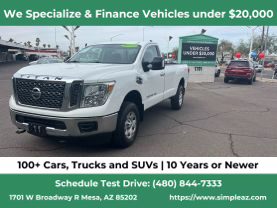 2017 NISSAN TITAN XD SINGLE CAB PICKUP V8, TURBO DIESEL, 5.0L SV PICKUP 2D 8 FT