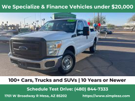 2015 FORD F250 SUPER DUTY SUPER CAB PICKUP V8, FLEX FUEL, 6.2 LITER XL PICKUP 4D 6 3/4 FT