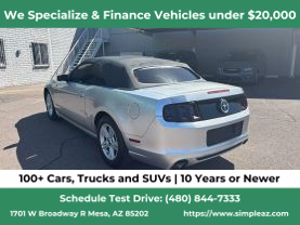 2014 FORD MUSTANG CONVERTIBLE V6, 3.7 LITER V6 CONVERTIBLE 2D
