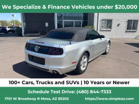 2014 FORD MUSTANG CONVERTIBLE V6, 3.7 LITER V6 CONVERTIBLE 2D