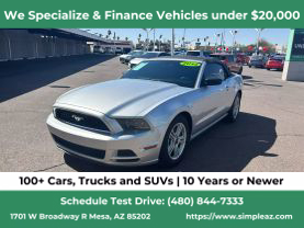 2014 FORD MUSTANG CONVERTIBLE V6, 3.7 LITER V6 CONVERTIBLE 2D