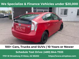 2013 TOYOTA PRIUS HATCHBACK 4-CYL, HYBRID, 1.8 LITER TWO HATCHBACK 4D