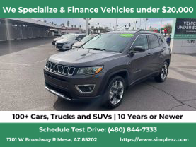 2020 JEEP COMPASS SUV 4-CYL, MULTIAIR, PZEV, 2.4 LITER LIMITED SPORT UTILITY 4D