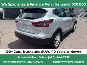 2021 NISSAN ROGUE SPORT SUV 4-CYL, 2.0 LITER S SPORT UTILITY 4D