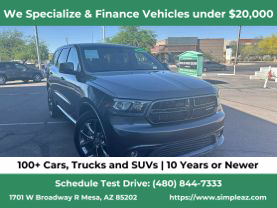 2014 DODGE DURANGO SUV V8, HEMI, 5.7 LITER R/T SPORT UTILITY 4D