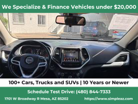 2018 JEEP CHEROKEE SUV 4-CYL, 2.4 LITER LATITUDE PLUS SPORT UTILITY 4D
