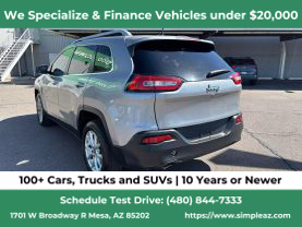 2018 JEEP CHEROKEE SUV 4-CYL, 2.4 LITER LATITUDE PLUS SPORT UTILITY 4D