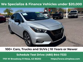 2020 NISSAN VERSA SEDAN 4-CYL, 1.6 LITER SR SEDAN 4D