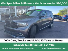 2014 DODGE DURANGO SUV V8, HEMI, 5.7 LITER R/T SPORT UTILITY 4D